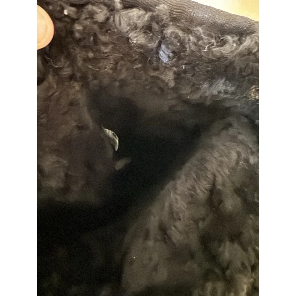 Ultimate Tall Braid 5340 UGG Boots Black Size 10 Good Warm Winter Snow Leather - Picture 7 of 9